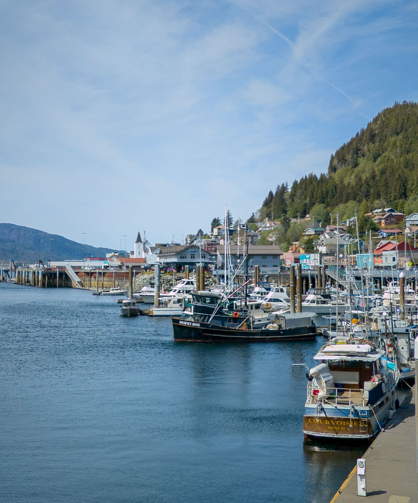 Fishing boats in the marina at Ketchikan, Alaska